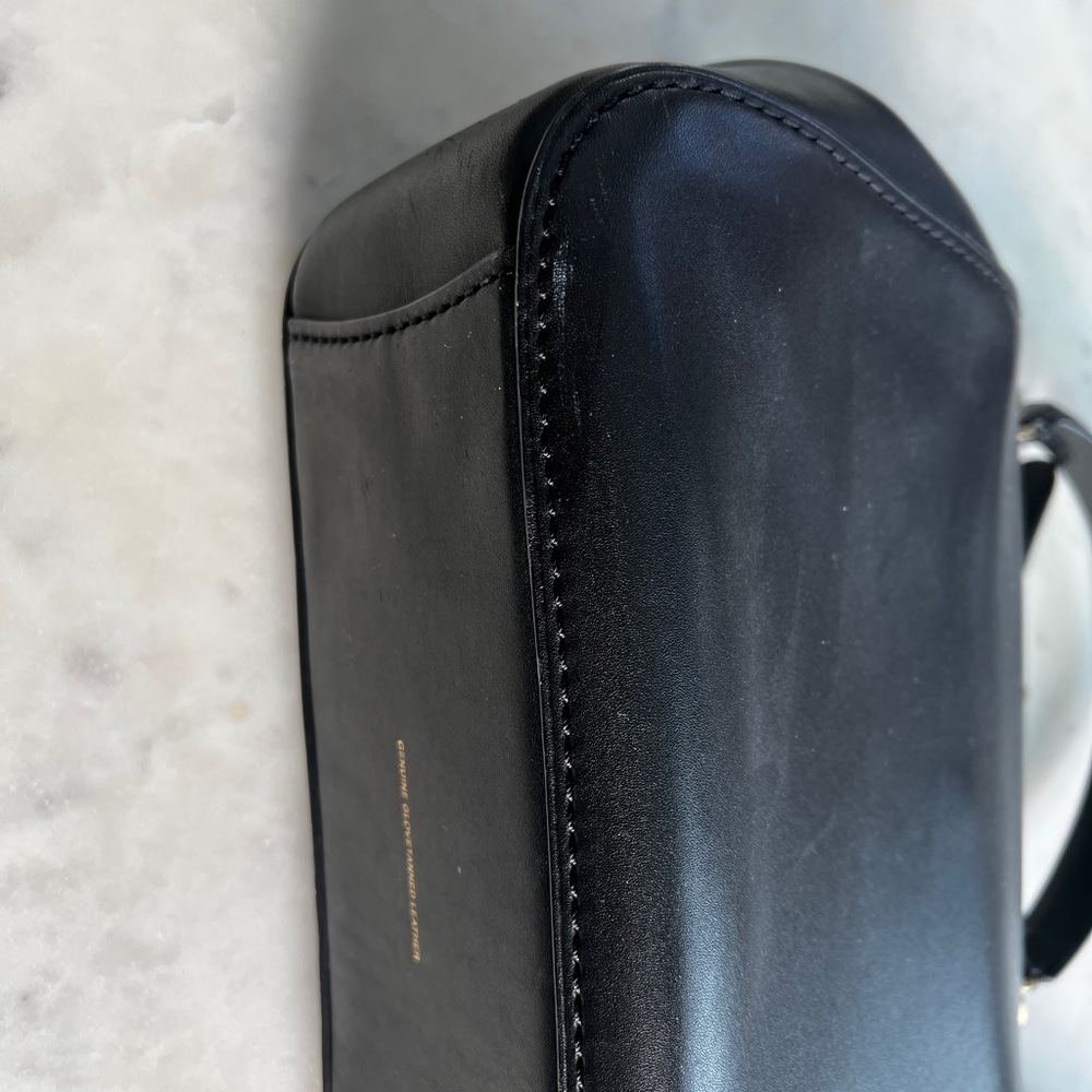 COACH 1941 Large Kisslock Frame black leather crossbody bag - Picture 7 of 16